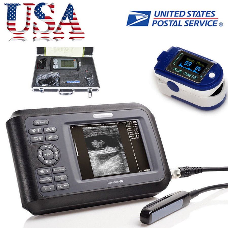 Veterinary Digital Palmtop Ultrasound Scanner Animal Rectal Probe Battery SPO2 190891915115